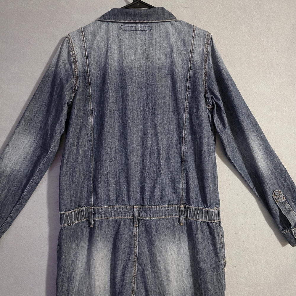 Driftwood Womens Medium Wash 100% Cotton Jumpsuit Overalls Size Large - Picture 10 of 13